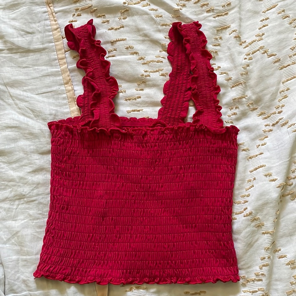 Red Hollister tank top